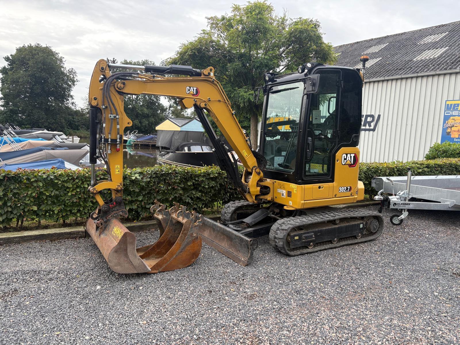 Caterpillar 302.7 complete set!, Ophalen of Verzenden, Graafmachine