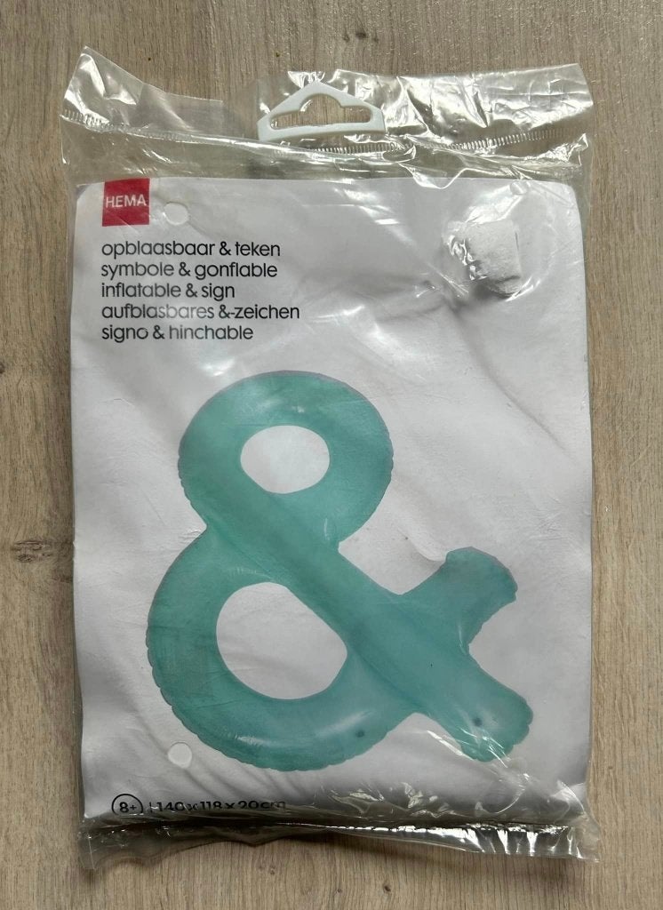 Opblaasbaar & teken voor in het zwembad - Hema, Ophalen of Verzenden, Nieuw