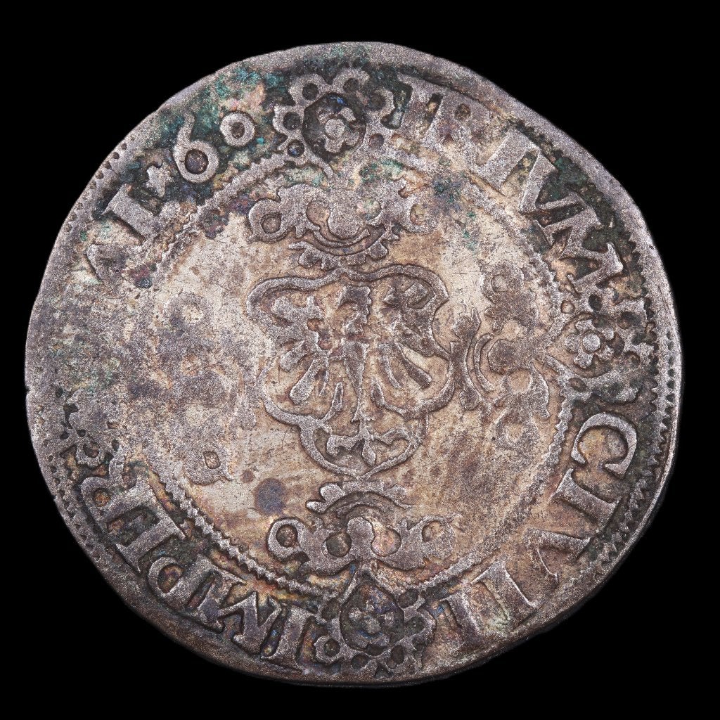 Drie-butken of 12 plak Driesteden Deventer 1560. Zfr., Vóór koninkrijk, Zilver, Losse munt, Overige waardes