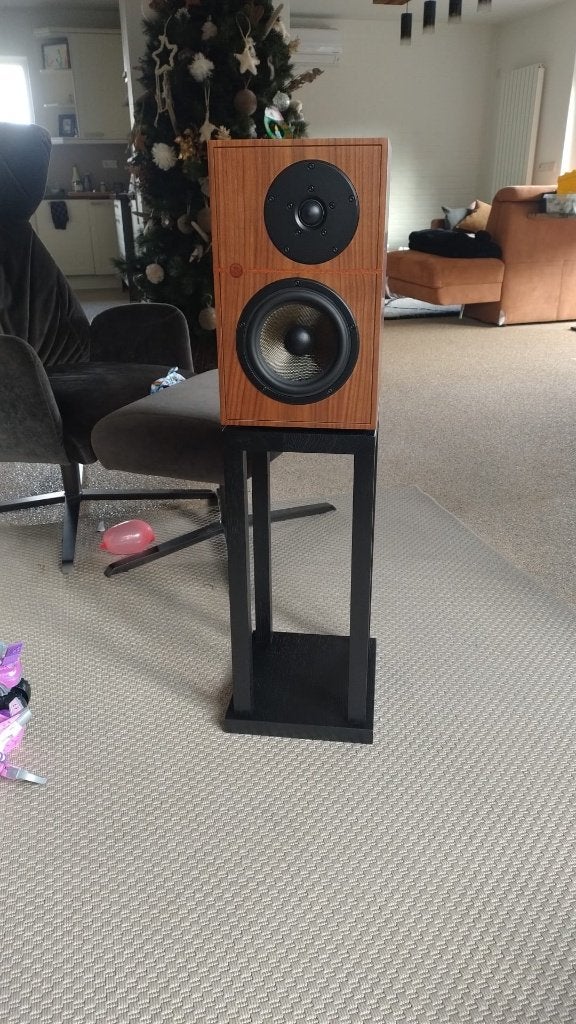 Revival audio atalante 3 walnoot + originele stands, Ophalen of Verzenden, Zo goed als nieuw, Boekenplank luidspreker, Overige merken