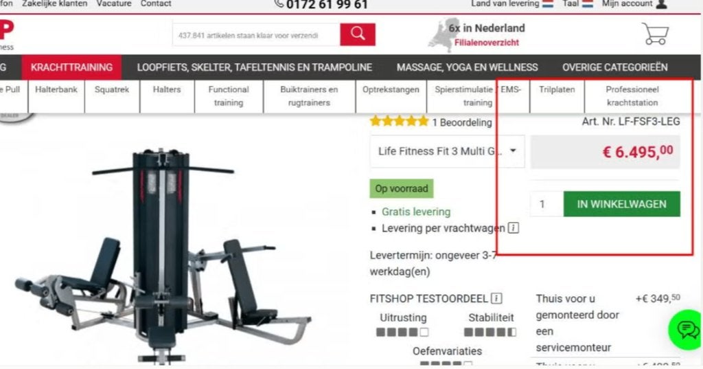 Life Fitness Multi Gym Fit 3, Sport en Fitness, -, Krachtstation, -, Ophalen of Verzenden