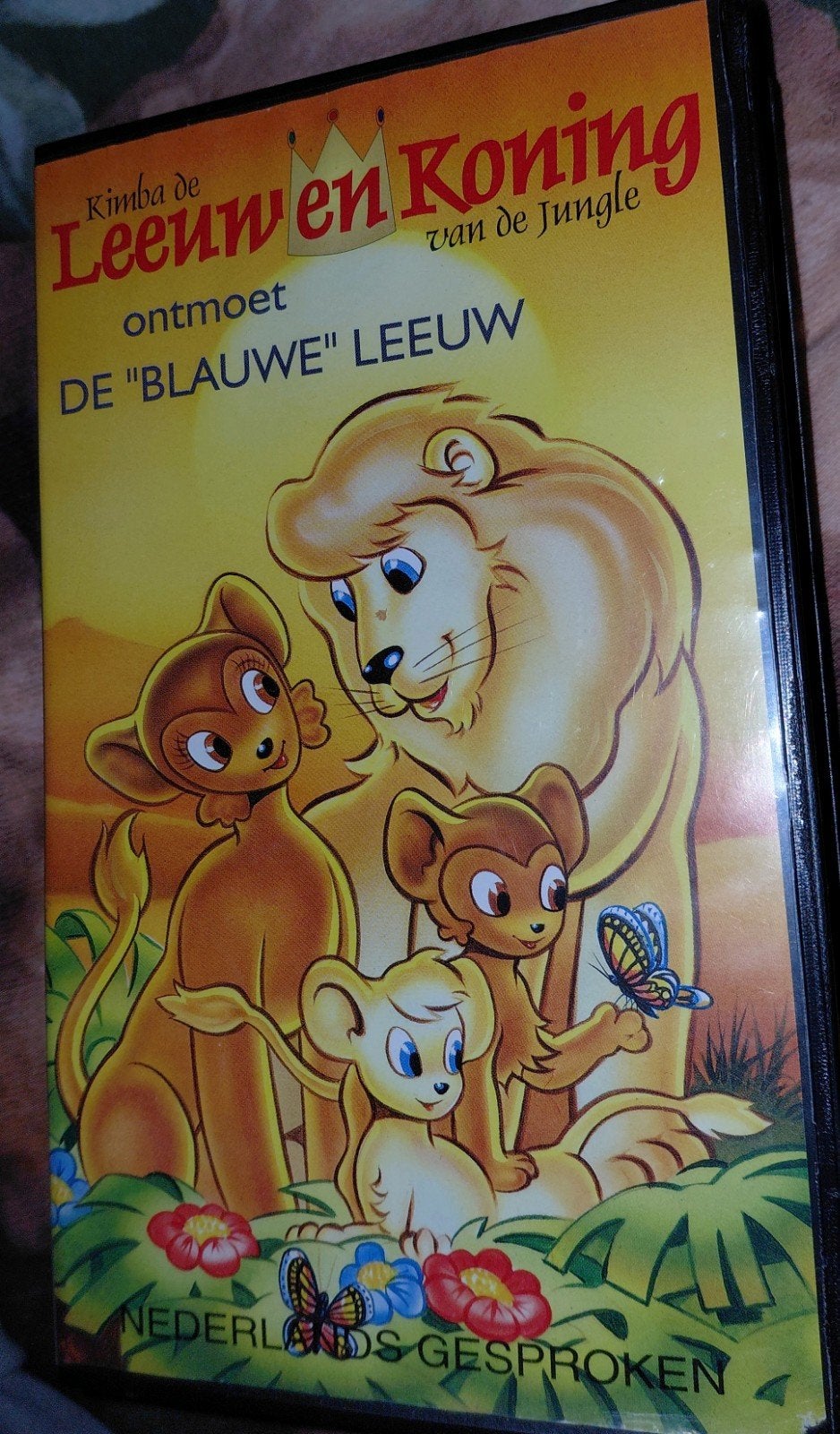 Kimba de Leeuw en Koning van de Jungle VHS, Gebruikt, Tekenfilm, Alle leeftijden, Kinderprogramma's en -films