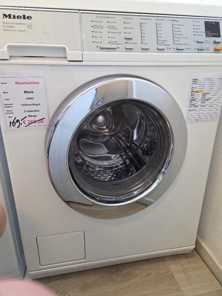 wasmachine - Miele - 6kg - A - UITVERKOOP!, Witgoed en Apparatuur, Wasmachines, Ophalen, Duitsland, Refurbished, Miele