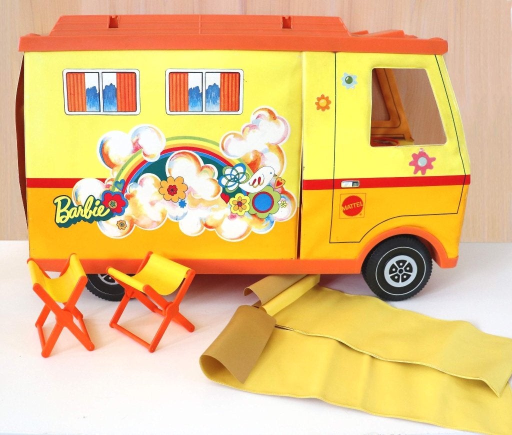 Originele Vintage Mattel Barbie Camper 1970 - 1979, Ophalen of Verzenden, Gebruikt