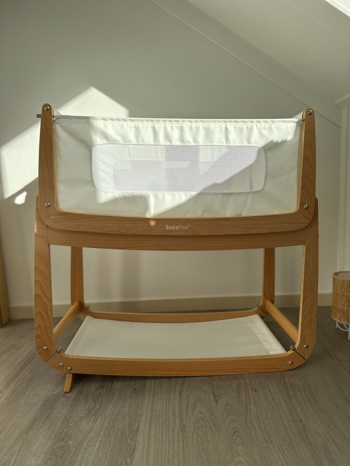 SnüzPod3 Co-sleeper met matras, matrasbeschermer en hoezen, Ophalen, Gebruikt, Minder dan 140 cm, Matras