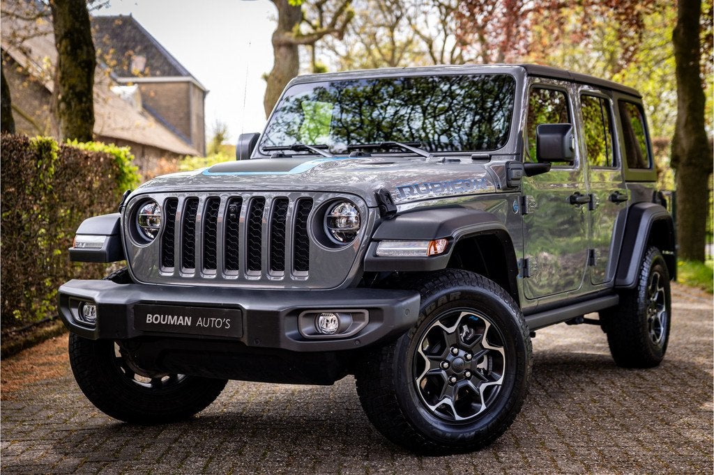 Jeep Wrangler Unlimited 4xe 380 Rubicon Camera (bj 2022), Auto's, Jeep, Stof, 4 cilinders, Cabriolet, Plug-in hybride