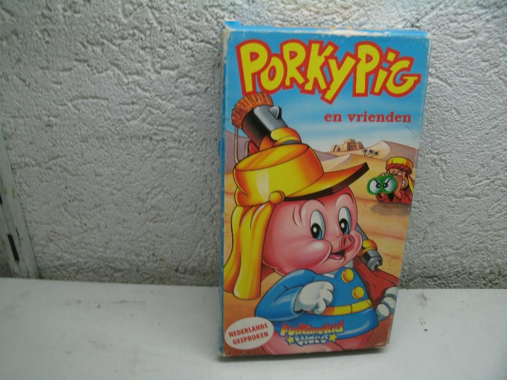 vhs 150a porky pig, Cd's en Dvd's, VHS | Kinderen en Jeugd, Alle leeftijden, Ophalen of Verzenden, Zo goed als nieuw