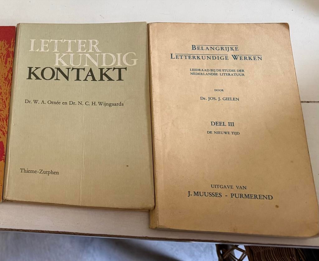 Set van 4 Nederlandse literatuur studieboeken, Boeken, Ophalen of Verzenden, Gelezen, Nederland