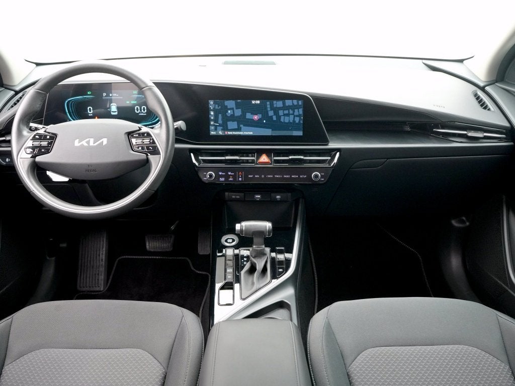 Kia Niro 1.6 GDi PHEV DynamicLine | Navigatie | Private leas, Gebruikt, Blauw, Leder en Stof, Plug-in hybride