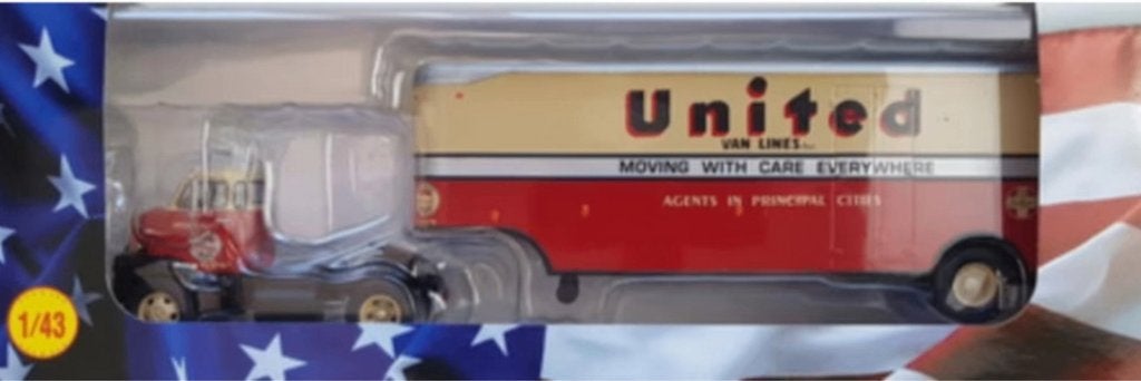 GMC COE 1955 United Van Lines schaal 1/43 US trucks # 93, Verzenden, Nieuw, Bus of Vrachtwagen, Overige merken