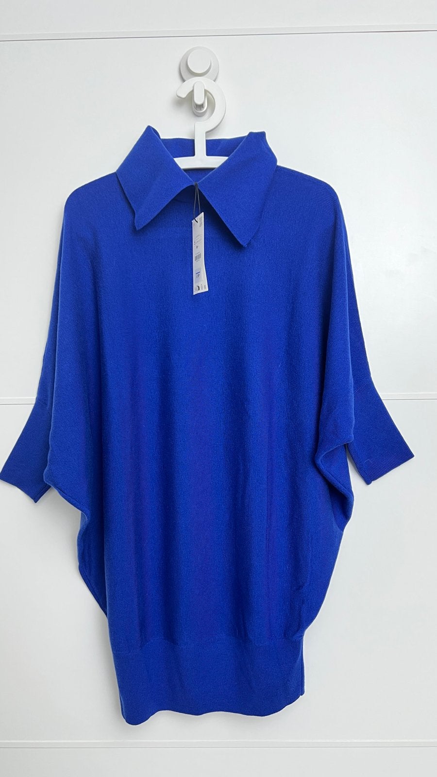 Zara Blauwe Trui met Kraag - Super Mooi!, Ophalen of Verzenden, Zo goed als nieuw, Maat 38/40 (M), Blauw