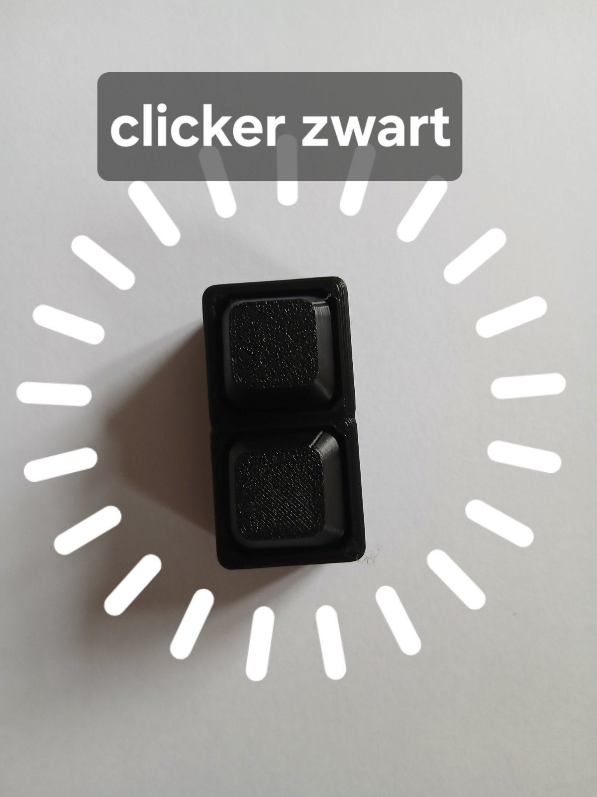 fidget clicker zwart, Verzamelen, Verzenden, Nieuw