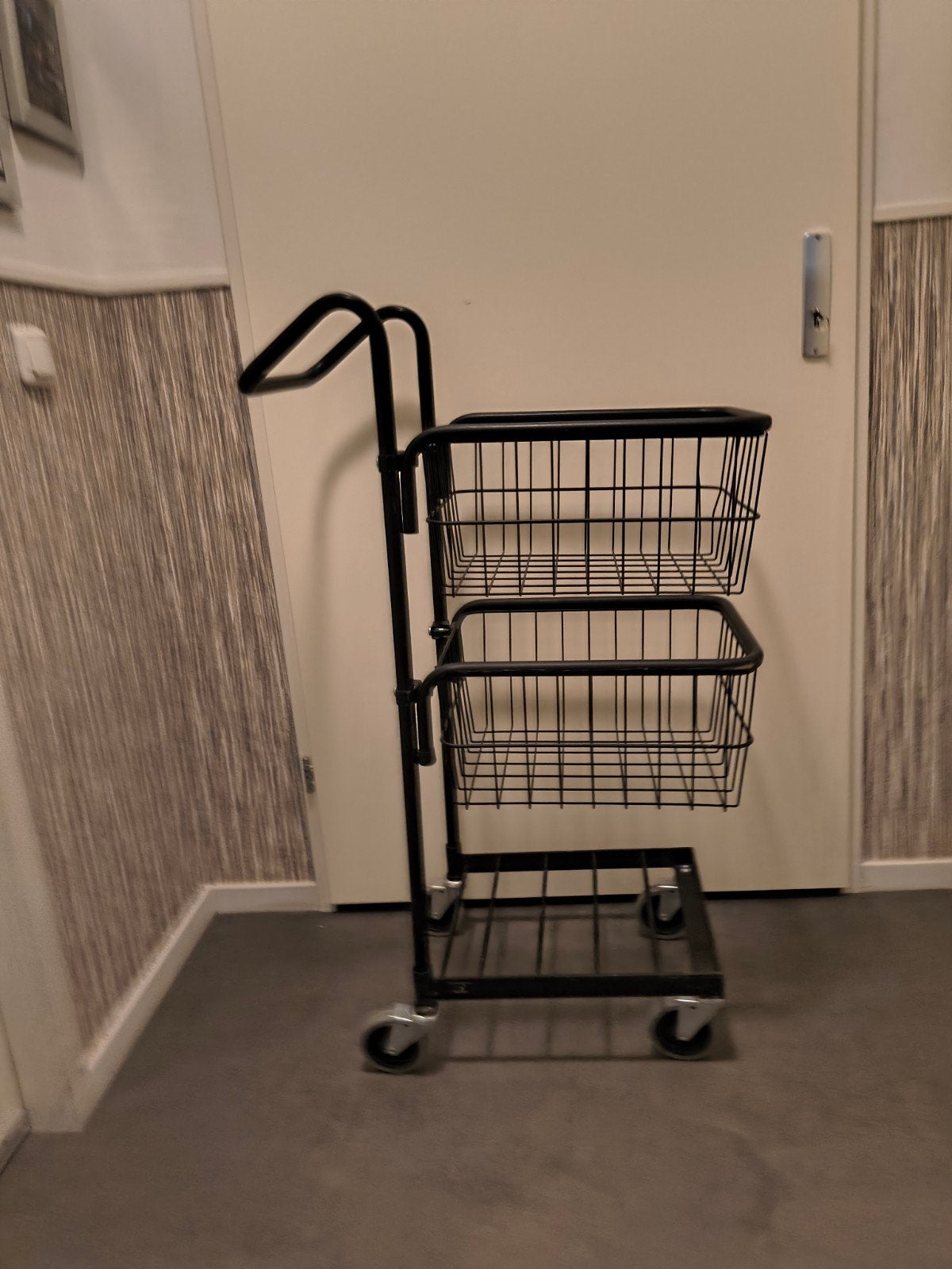 winkelwagen boodschappenwagen trolley, Ophalen, Zwart, 30 cm of meer, Minder dan 35 cm