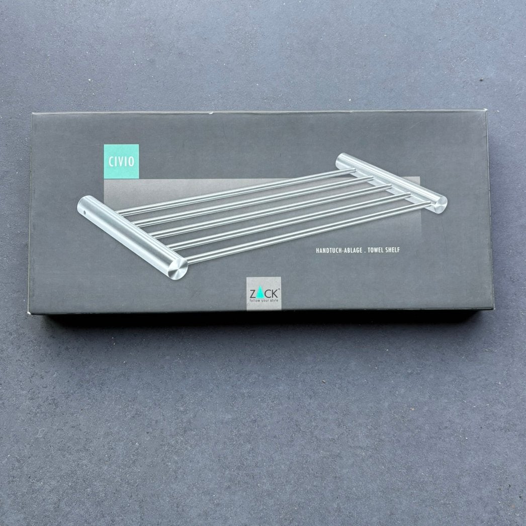 Zack Civio handdoekenrekje /plank rvs 32 cm - nieuw in doos, Ophalen of Verzenden, Nieuw, Overige kleuren, Handdoekenrek