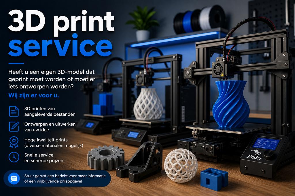 3D print service, Computers en Software, 3D Printers, Zo goed als nieuw, Ophalen