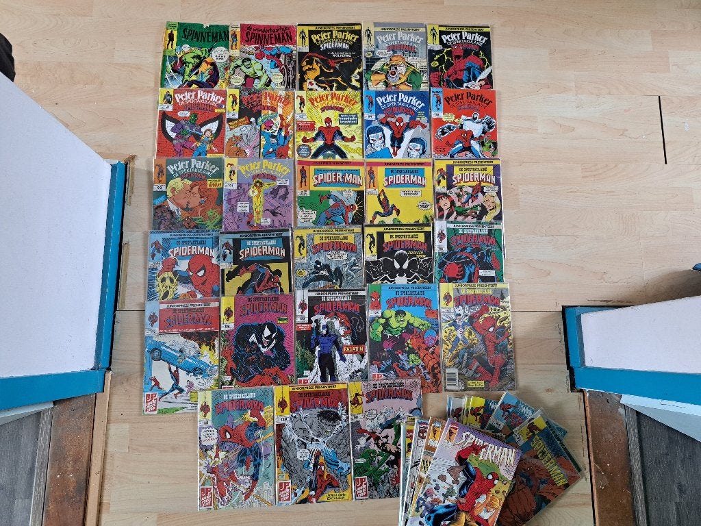 Oude Spider-Man Stripboeken, Boeken, Stripboeken, Gelezen, Meerdere stripboeken, Ophalen of Verzenden