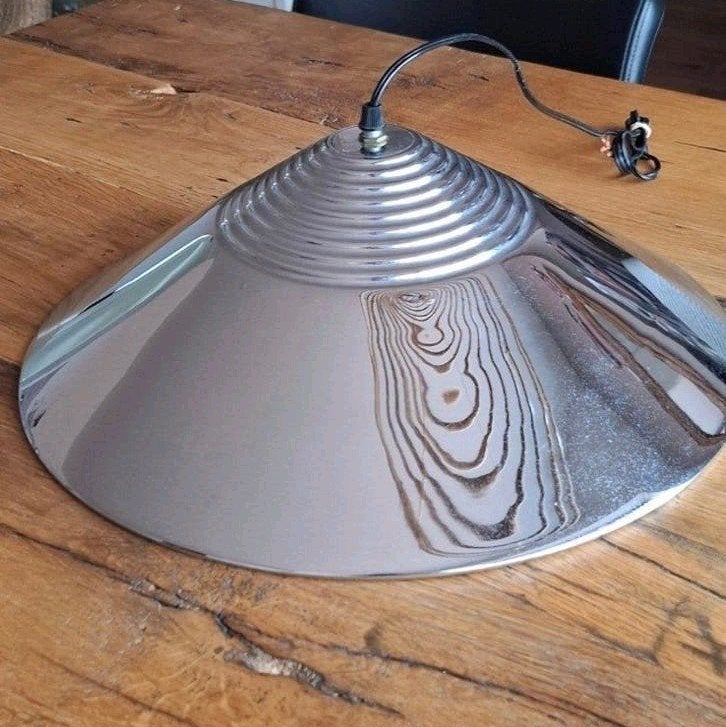 vintage plafondlamp, Huis en Inrichting, Lampen | Lampenkappen, Ophalen, Rond