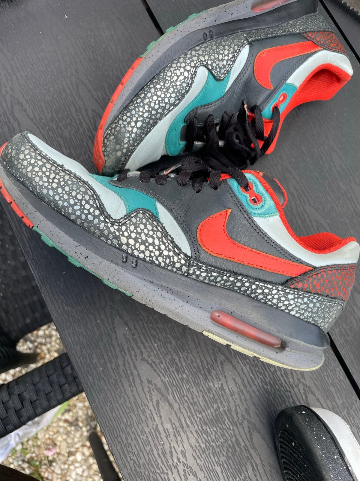Nike Air Max Lunar 1 - Unieke kleurencombinatie, Ophalen of Verzenden, Gedragen, Overige kleuren, Sneakers of Gympen