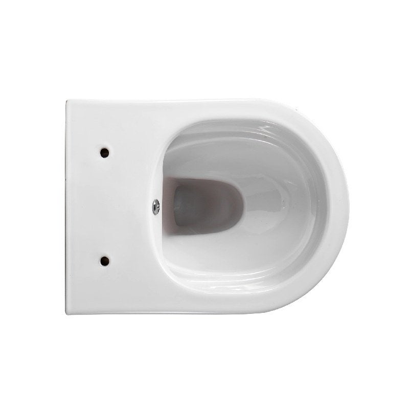 Wandcloset Darlo met bidet koud/warm en toiletbril, wit, Doe-het-zelf en Verbouw, Ophalen of Verzenden, Nieuw, Rvs, Toilet