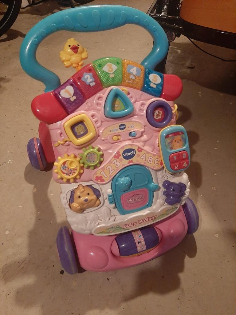 Loopkarretje V tech, Kinderen en Baby's, Speelgoed | Vtech, Ophalen, Gebruikt, 6 maanden tot 2 jaar