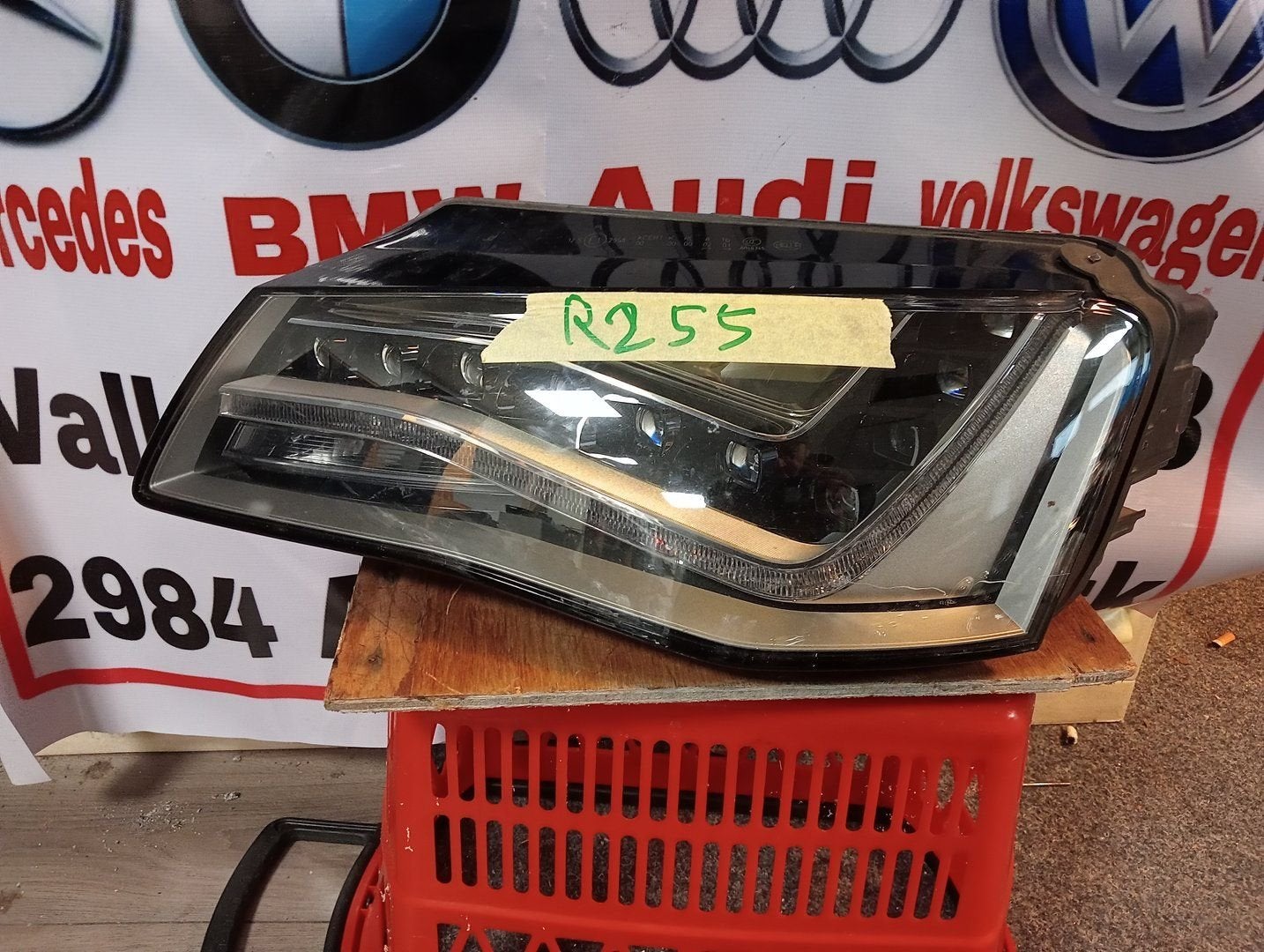Audi A8 4H Koplamp Volled Links 4H0941003 4H0941029, Gebruikt, -, -, -