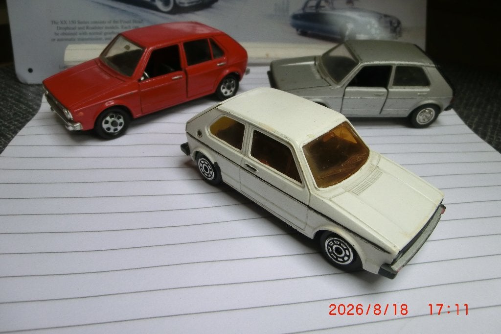 3x VW Golf type 1 1:43, Ophalen of Verzenden, Zo goed als nieuw, Auto, Norev