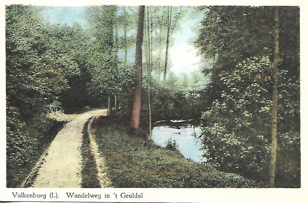 Valkenburg- -Wandelweg in 't Geuldal., Verzenden, 1940 tot 1960, Gelopen, Limburg