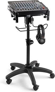 On-stage mixer/music equipment stand V2 - on wheels!, Ophalen, Zo goed als nieuw