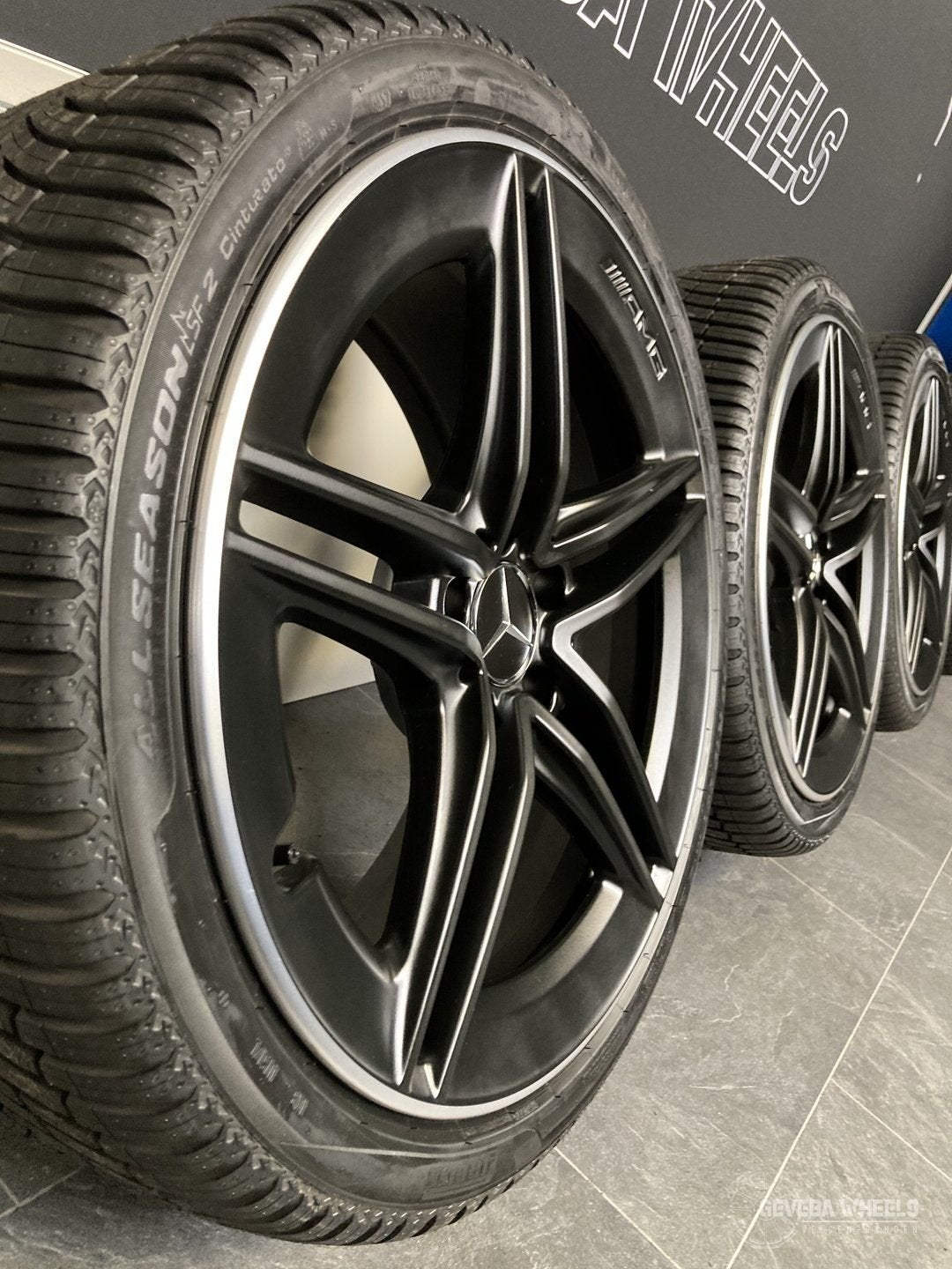 19” originele Mercedes A klasse W177 A45 AMG velgen + banden, 19 inch, -, -, Banden en Velgen