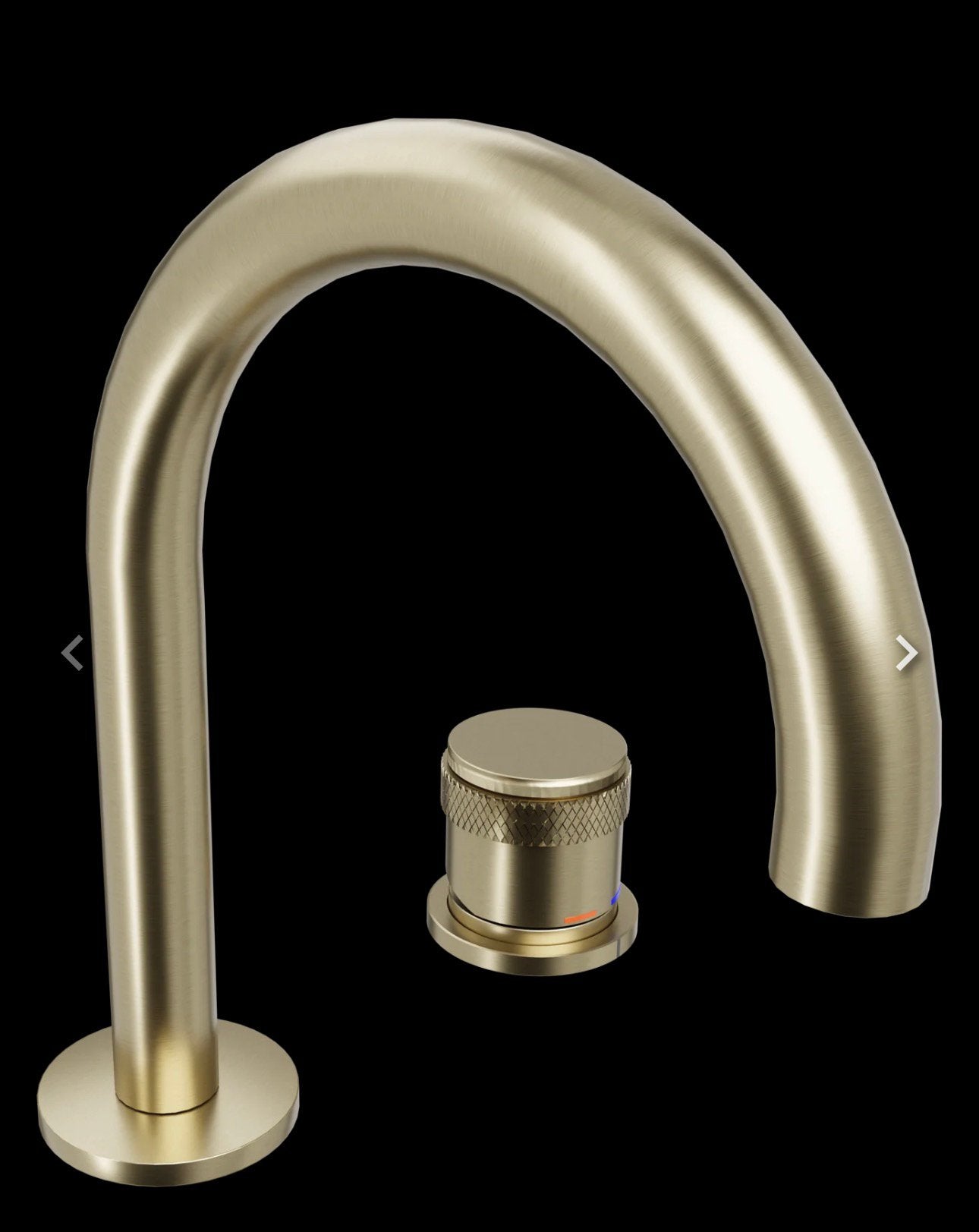 2x Blaufoss Wastafelkraan Brushed Champagne Gold - Nieuw, Ophalen of Verzenden, Nieuw
