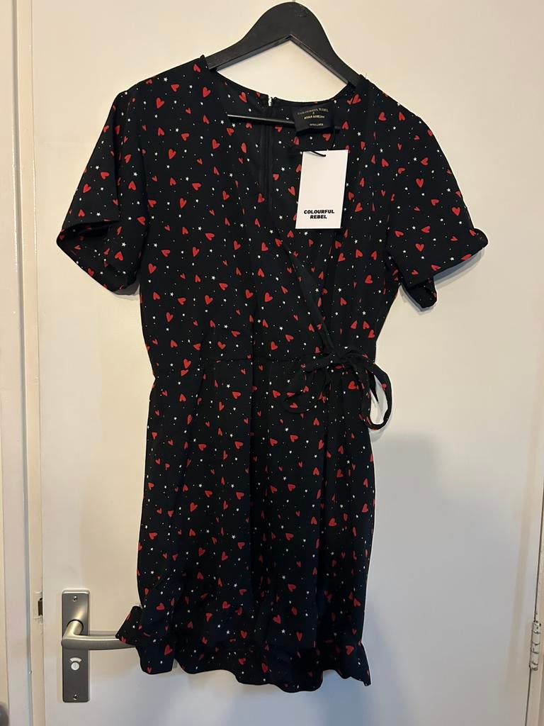 Colourful Rebel playsuit hartjes, maat XL, Ophalen of Verzenden, Nieuw, Maat 46/48 (XL) of groter, Zwart