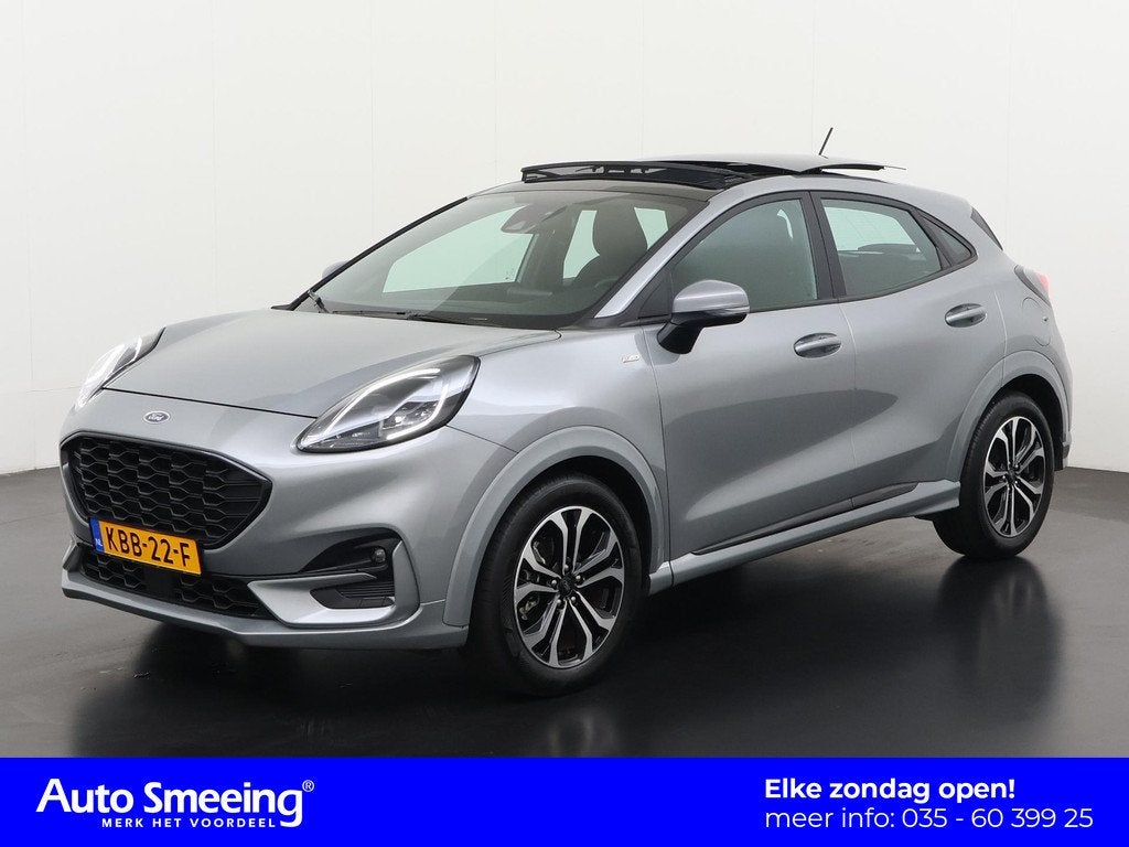 Ford Puma 1.0 Hybrid ST-Line Automaat | Schuifdak | Zondag O, Auto's, Ford, Bedrijf, Te koop, Puma, ABS, Airbags, Airconditioning