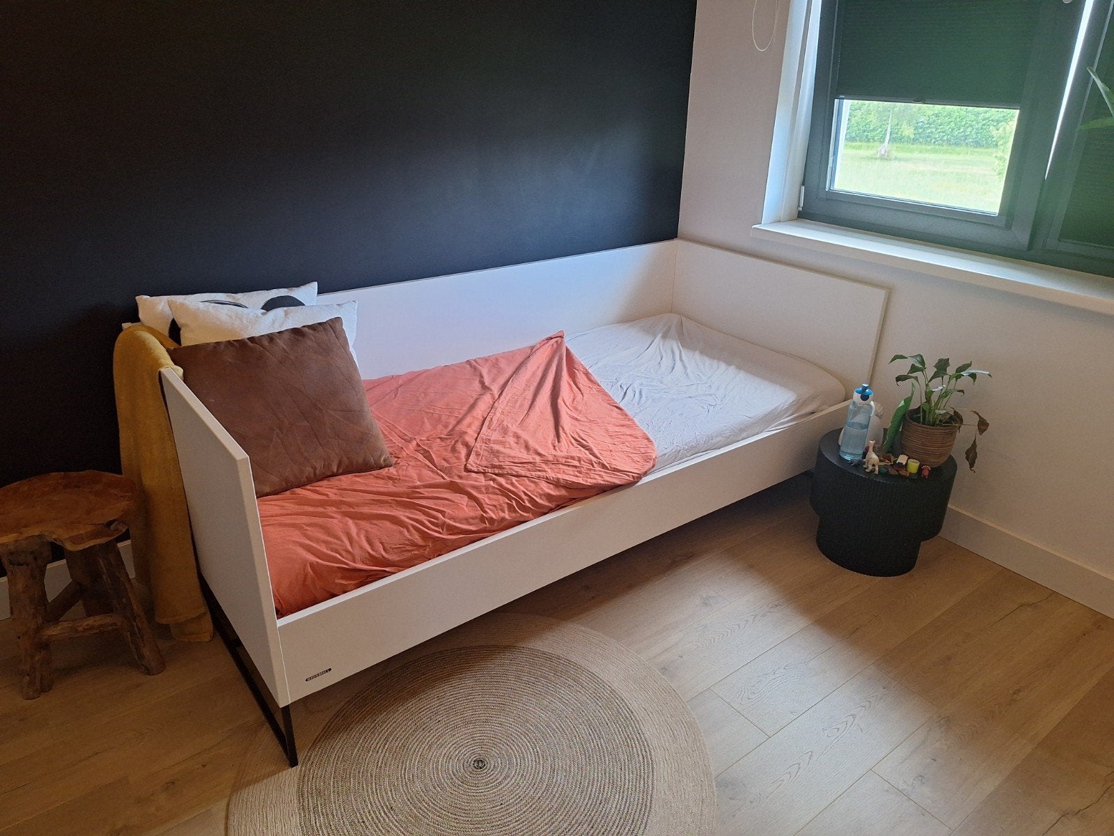 Kidsmill bed 90x200 - Zo goed als nieuw, Huis en Inrichting, Ophalen, 90 cm, Eenpersoons, Wit