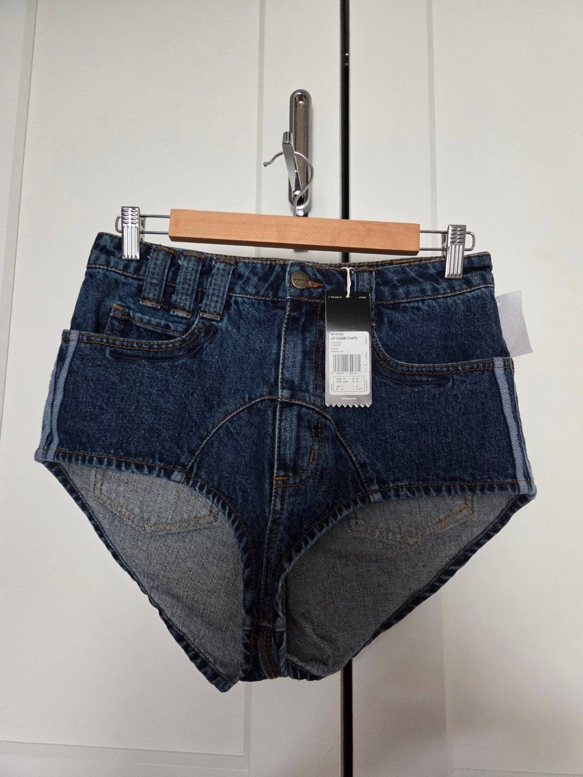 Ivy Park Adidas Denim Short Shorts - Maat M, Kort, Blauw, Nieuw, Ophalen of Verzenden