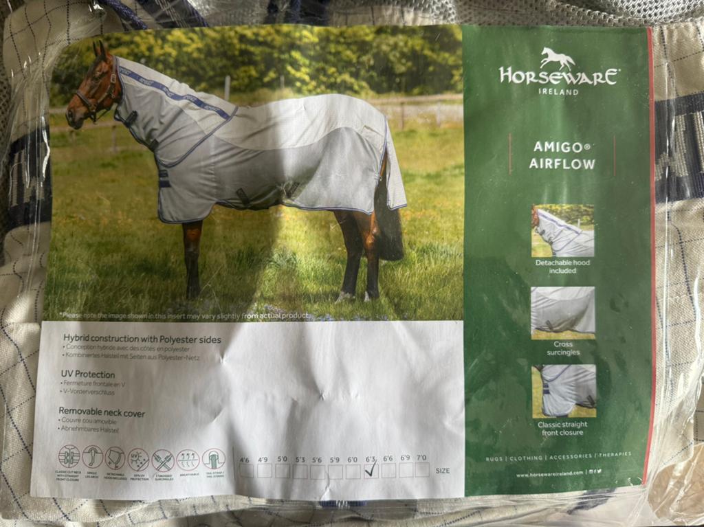 Horseware Amigo Airflow summersheet - 6’3 - 140/191, Dieren en Toebehoren, Paarden en Pony's | Dekens en Dekjes, Ophalen of Verzenden