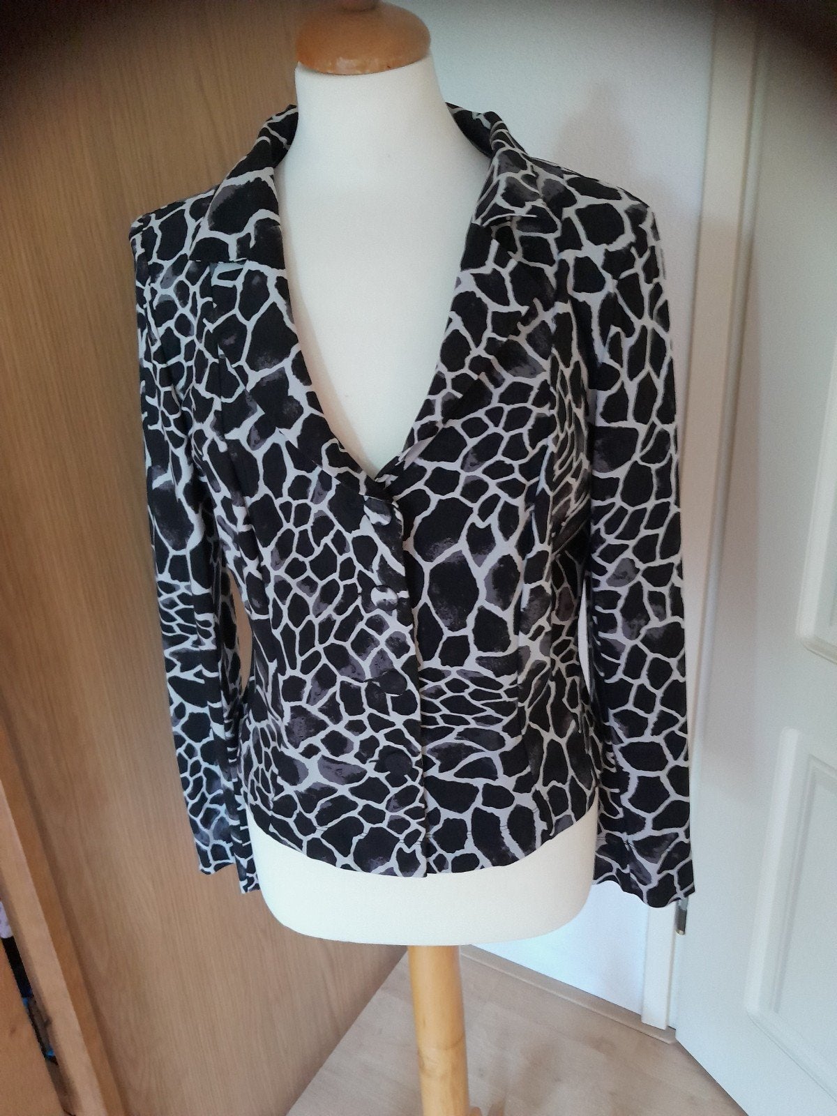 Blazer jasje van Moq travelstof valt als 40/42., Maat 38/40 (M), Verzenden, Zwart, Moq