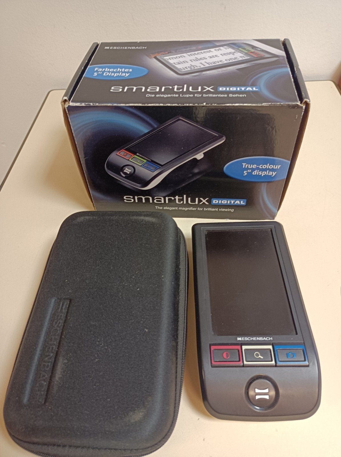 Eschenbach Smartlux Digital loupe 5, 7, 9, 12 x vergroting, Ophalen of Verzenden, Gebruikt