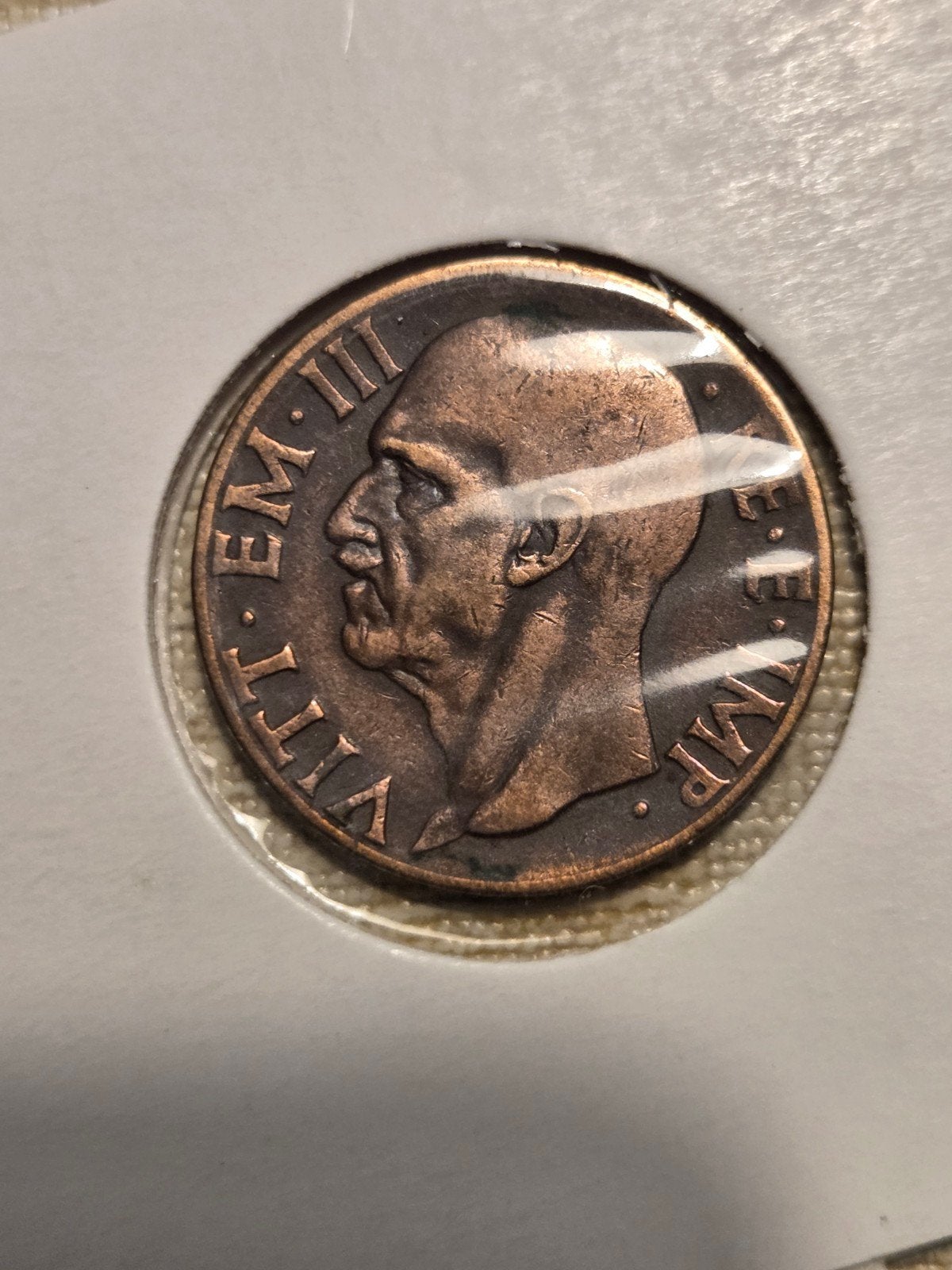Italiaanse munt 1938 Vittorio Emanuele III, Ophalen of Verzenden, Midden-Oosten, Losse munt