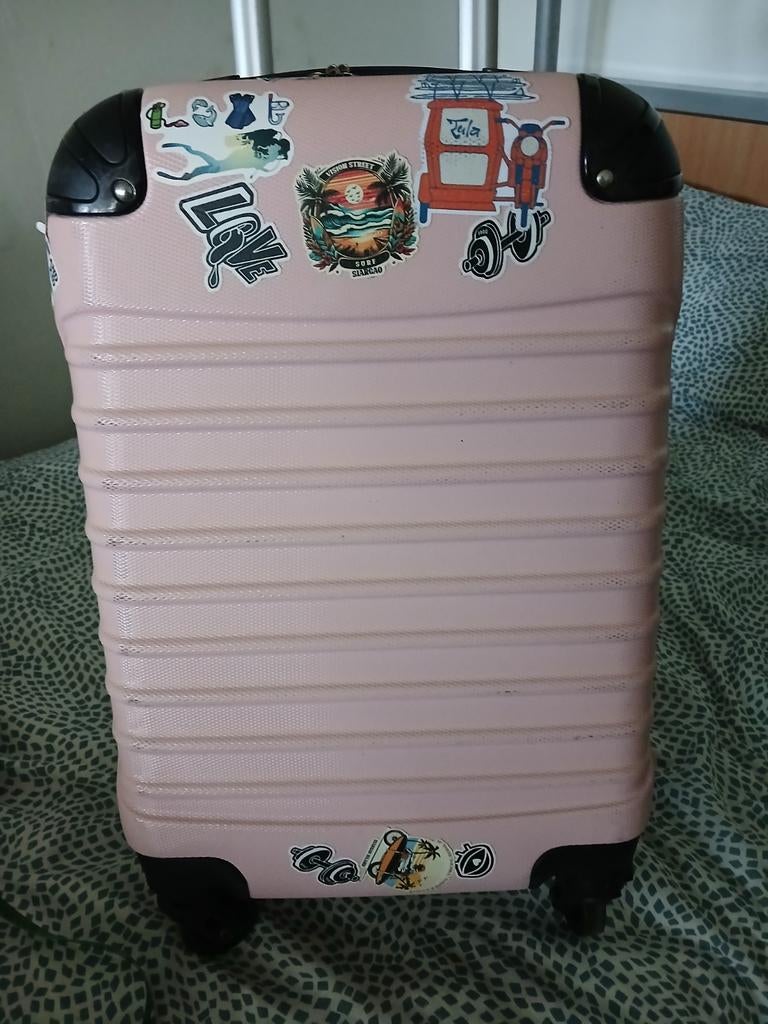 Mooi trolley kleur pikken linte 45 breed 33 zijkante 20, Ophalen, Hard kunststof, Minder dan 50 cm, Zo goed als nieuw