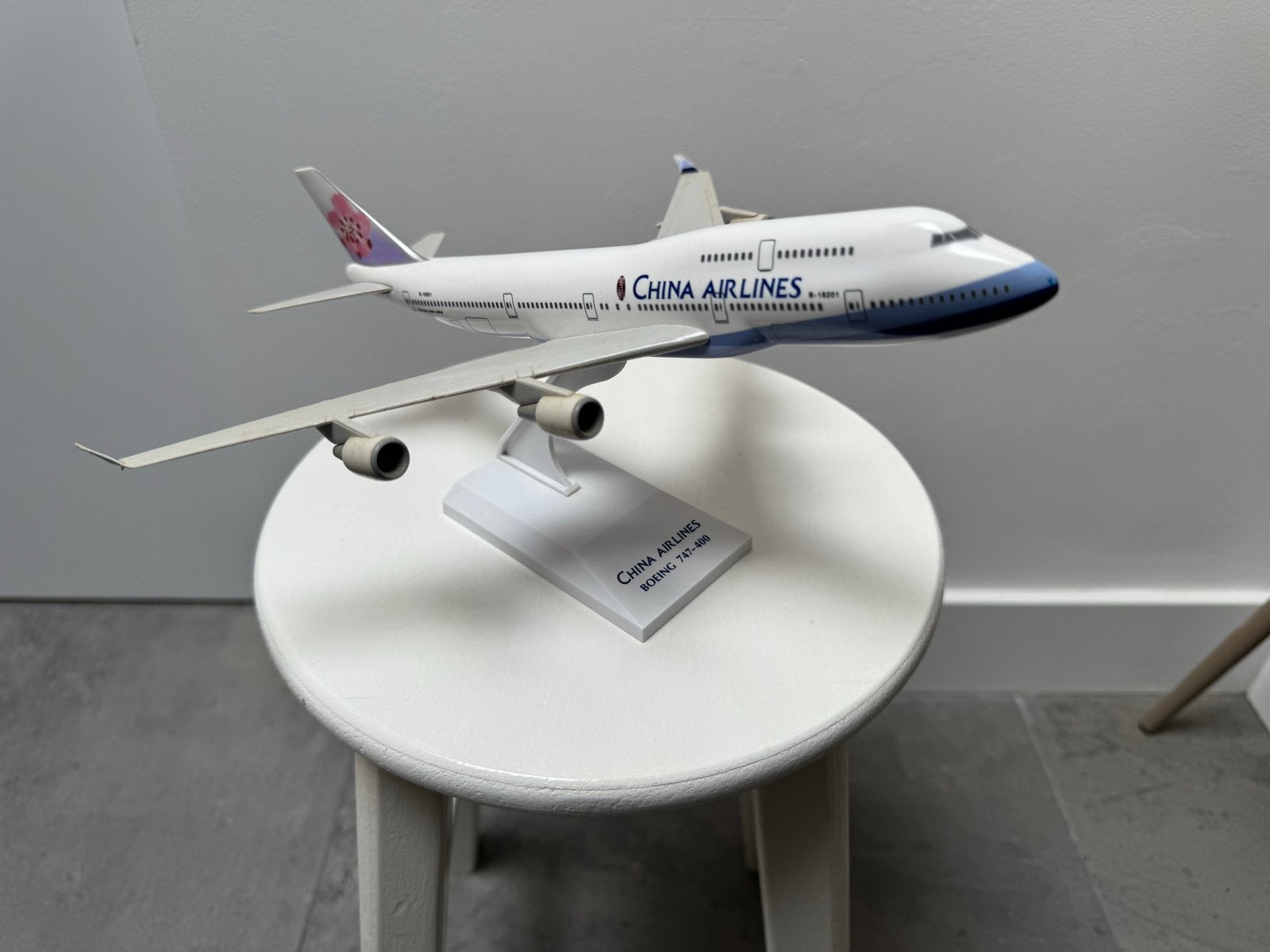 China Airlines B747-400 Schaal 1:250 Modelvliegtuig, Ophalen of Verzenden, Zo goed als nieuw