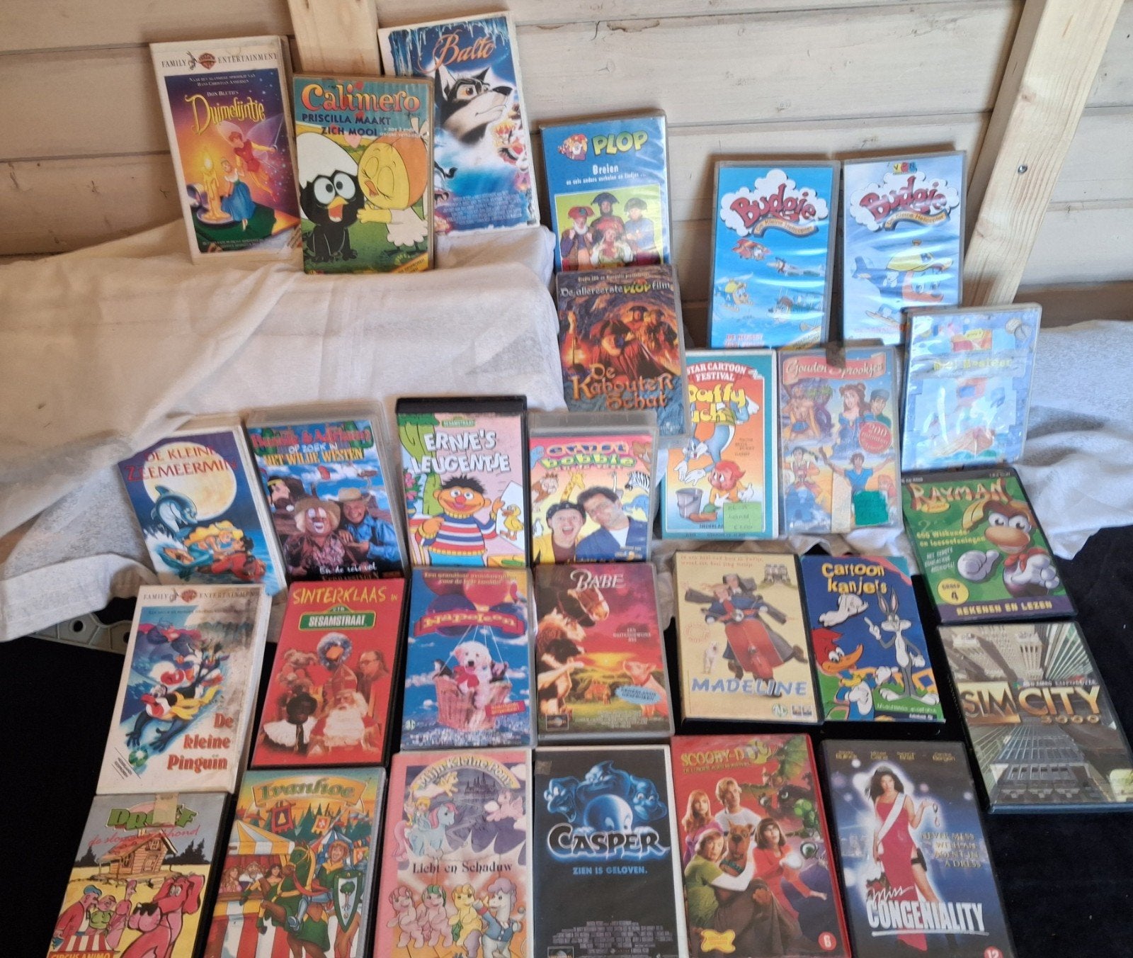 Collectie VHS banden, kinderfilms, e.d. 25 stuks., Ophalen of Verzenden, Zo goed als nieuw