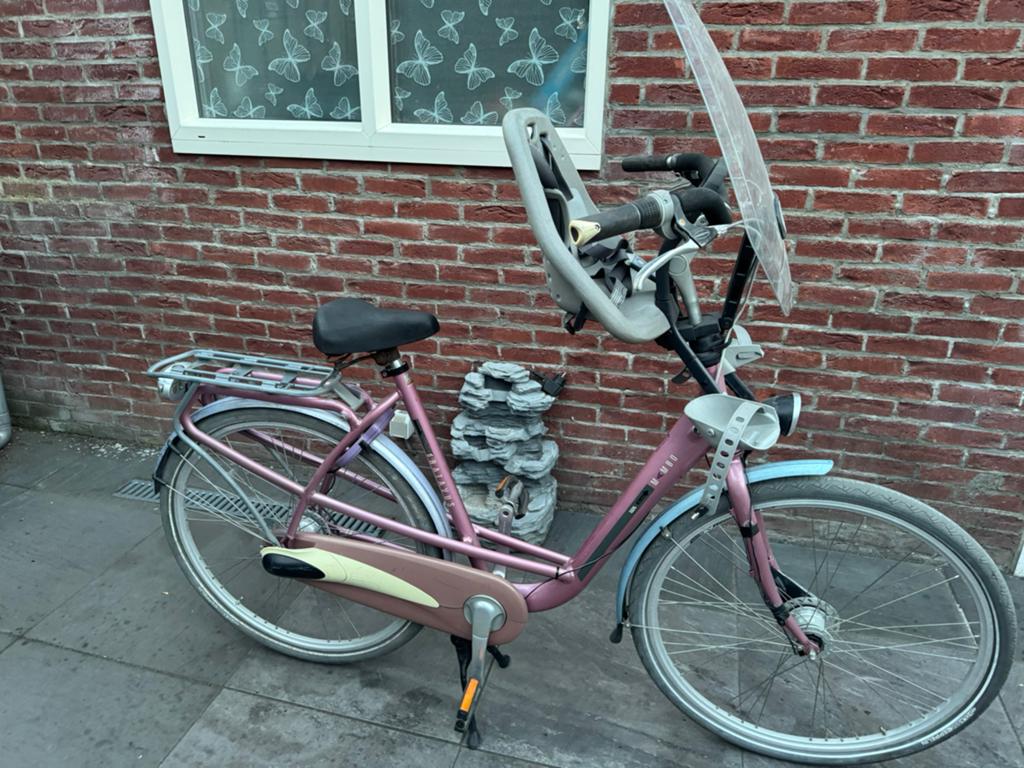 Batavus mambo moederfiets, Fietsen en Brommers, Fietsen | Dames | Moederfietsen, Zo goed als nieuw, Batavus, 56 cm of meer, Windscherm