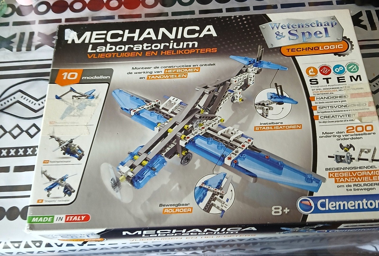 Clementoni Mechanica Laboratorium Vliegtuigen & Helikopters, Ophalen, Gebruikt, Overige merken