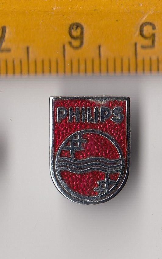 Philips Radio logo embleem schildje emaille B, Ophalen of Verzenden