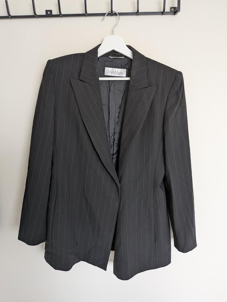 Max Mara Pak - Maat 38 - Goede Staat, Maat 38/40 (M), Kostuum of Pak, Zwart, Max Mara