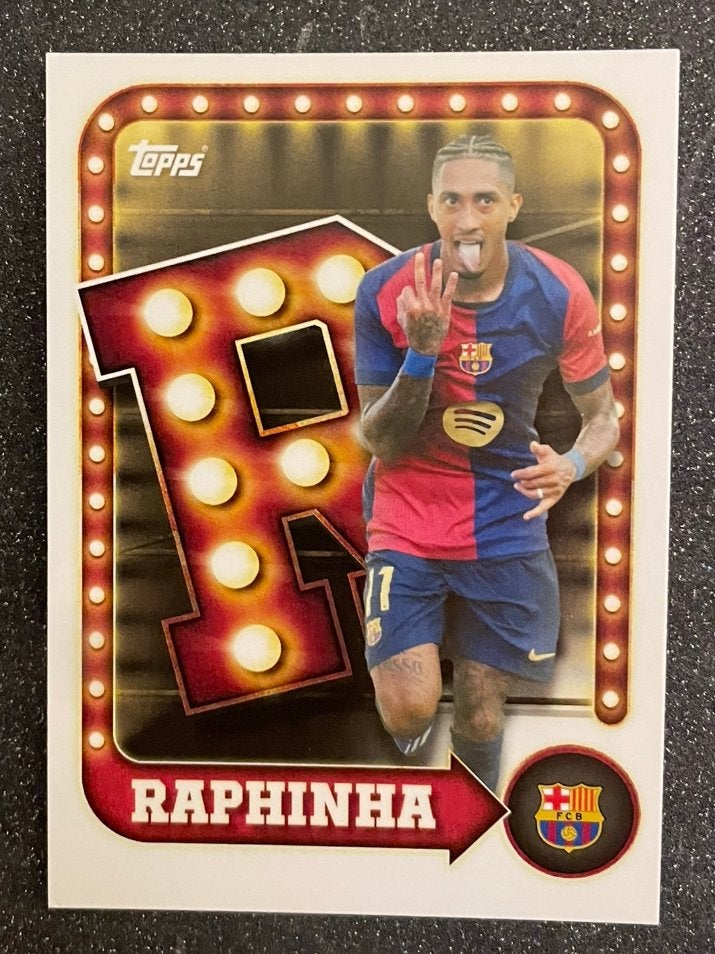 Topps FC Barcelona 2025    R   RAPHINHA, Verzenden, Zo goed als nieuw, Plaatje