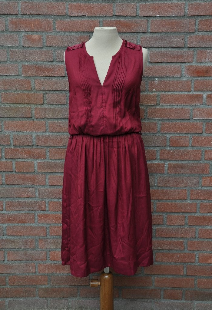 We jurk s, jurk 36, dress 36, rode jurk, burgundy dress s,36, WE, Ophalen of Verzenden, Zo goed als nieuw, Maat 36 (S)