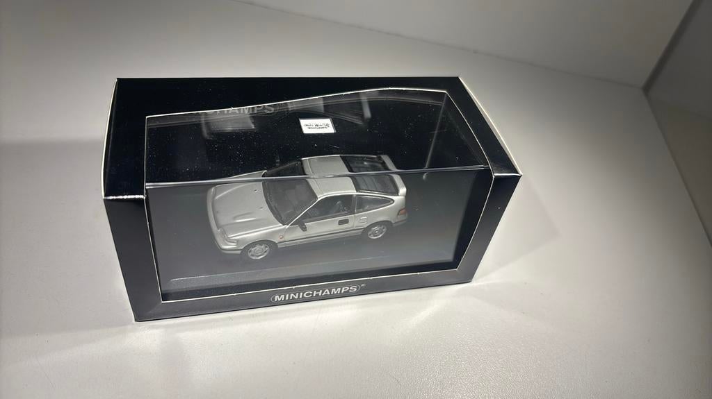 Honda crx zilver minichamps 1.43, Auto, Ophalen of Verzenden, MiniChamps, A