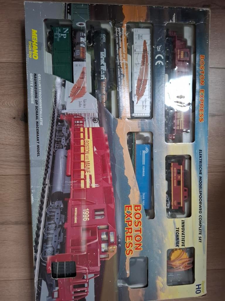 Mehano Boston Express Elektrische Modelspoorweg Complete Set, Hobby en Vrije tijd, Modeltreinen | H0, Ophalen of Verzenden
