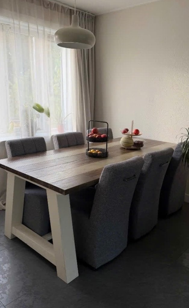 Eettafel, Huis en Inrichting, Tafels | Eettafels, Ophalen, Gebruikt, 200 cm of meer, 50 tot 100 cm